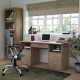 Dallas Oak Finish Workstation Desk